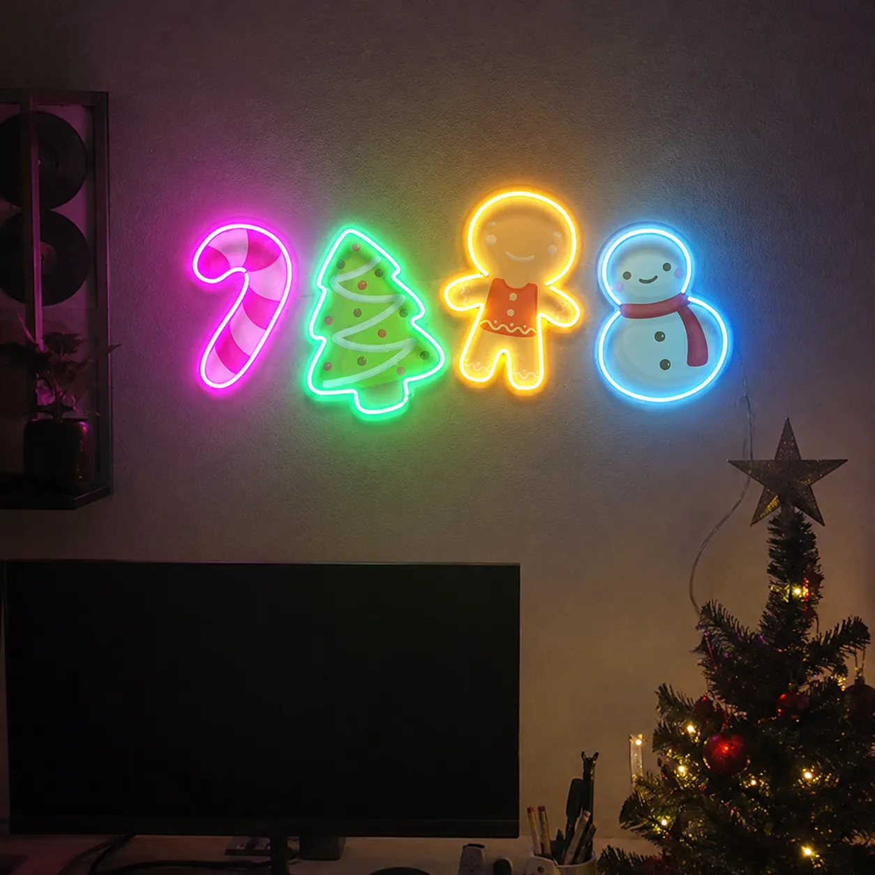 Christmas Magic LED Neon Sign - Handcrafted Art