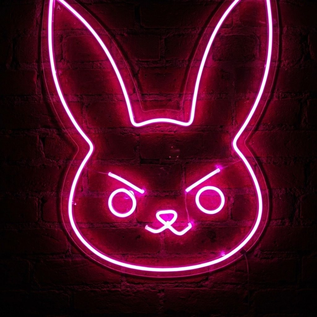 D.VA Bunny  LED Neon Sign Detail View - 2