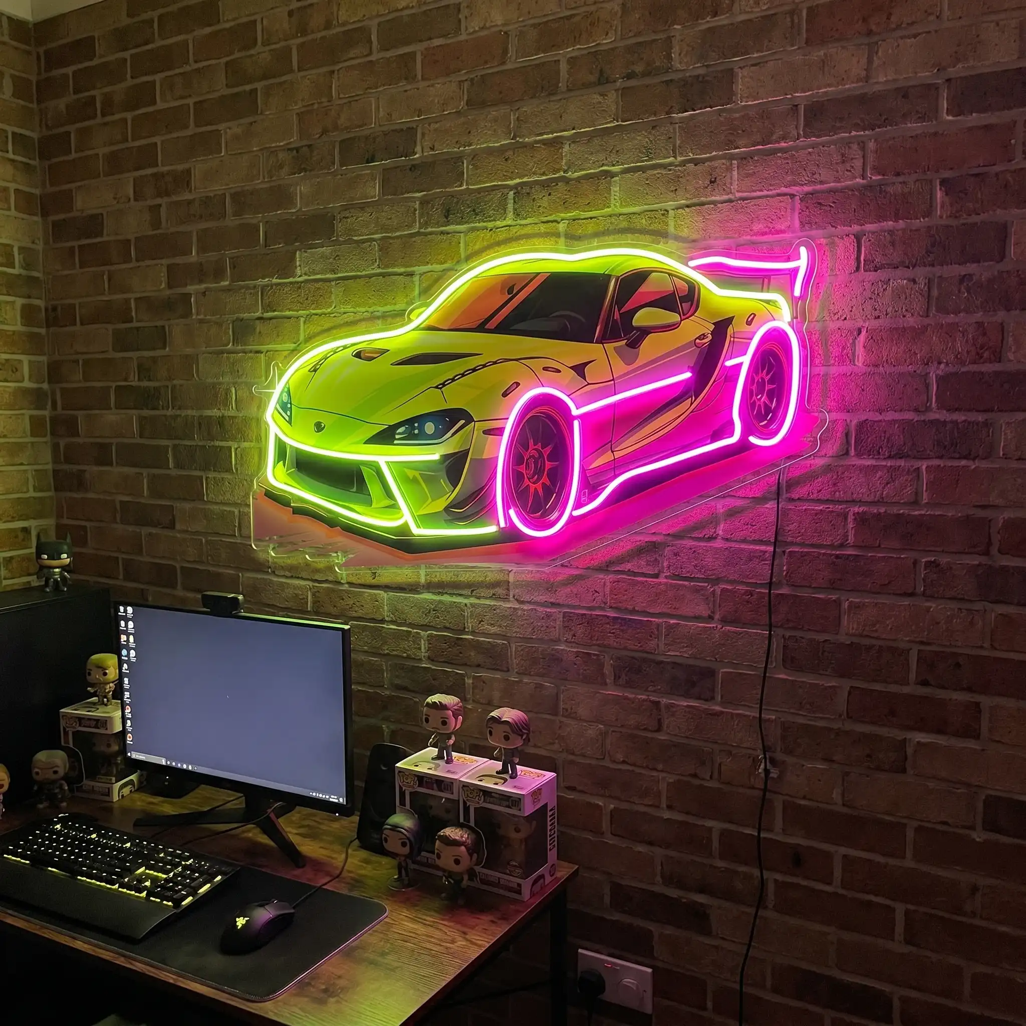 Neon Supra MK5 LED Neon Sign Detail View - 2