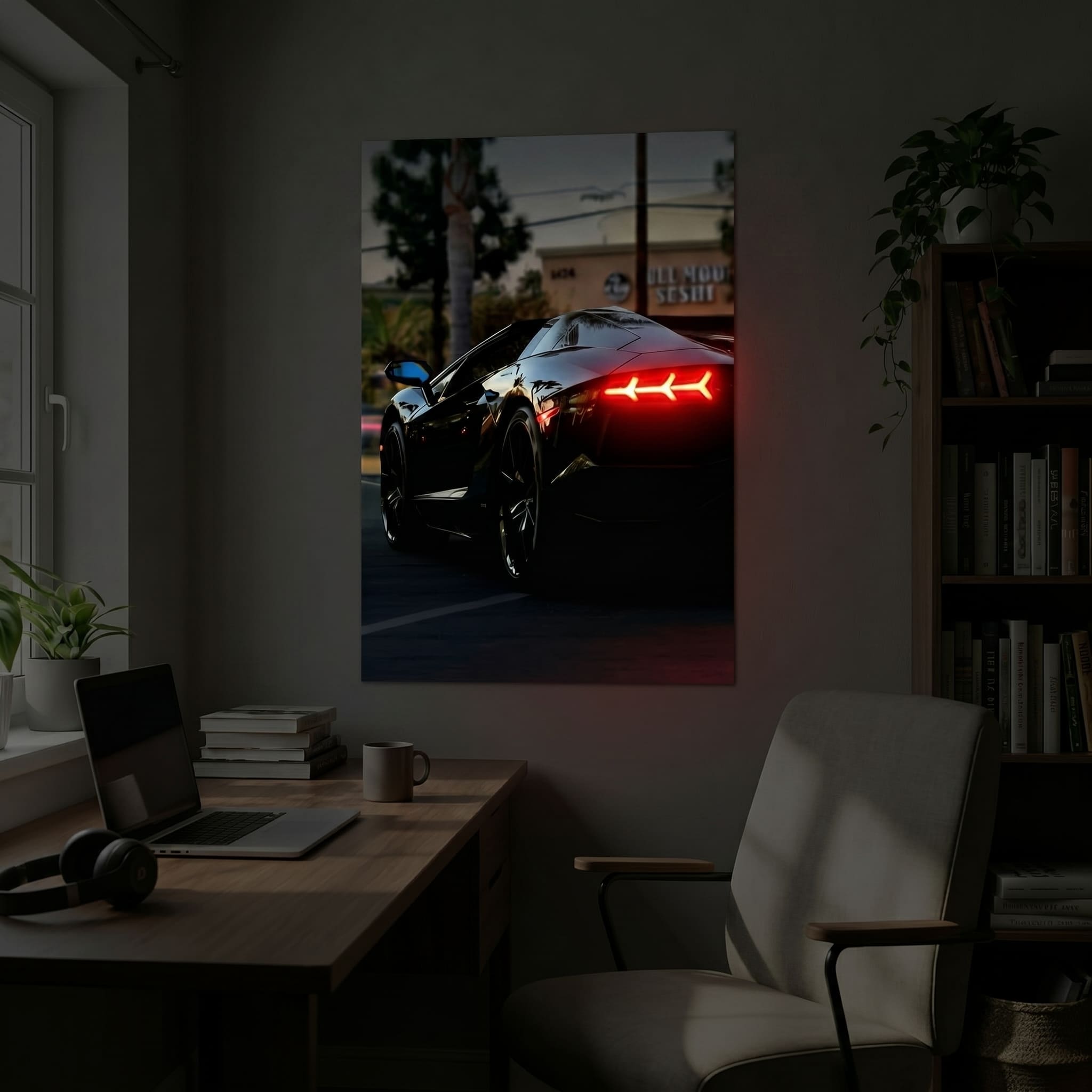 Lamborghini Aventador SV back view | AMX Signs High Quality LED Neon Lamborghini Aventador SV back view Cars LED Neon Wall Art - Handcrafted Premium Decor