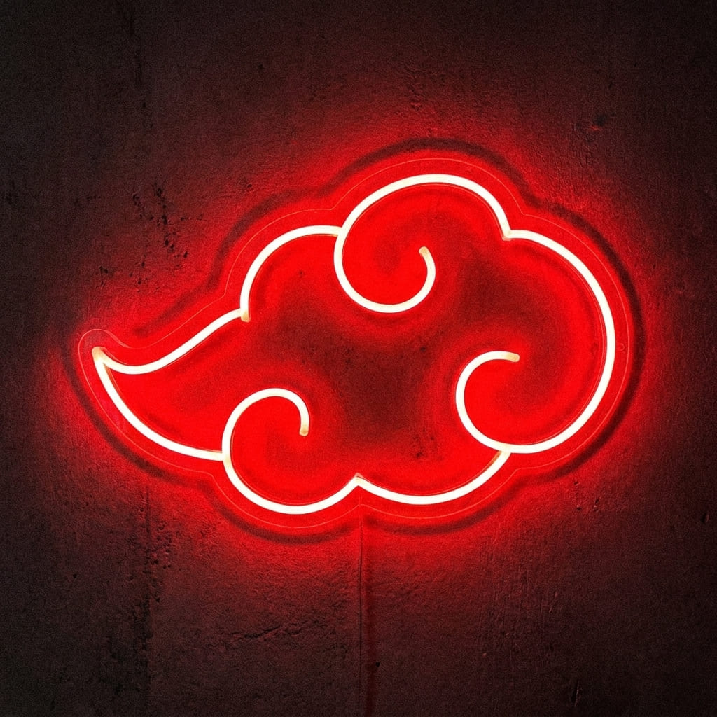 Akatsuki Cloud (Anime Edition) LED Neon Sign Detail View - 3