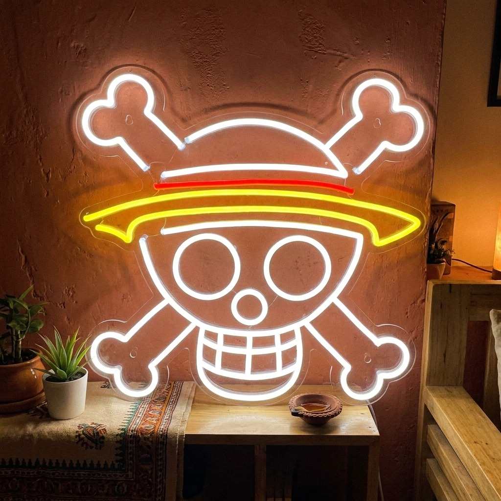 Strawhats Logo LED Neon Sign - Handcrafted Art