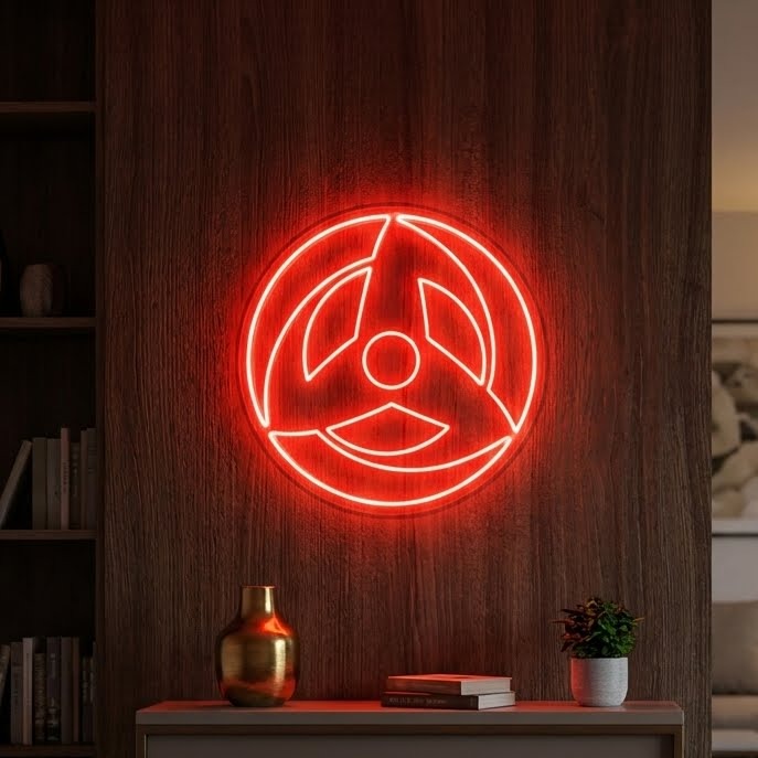 Obito Mangekyo | AMX Signs High Quality LED Neon Obito Mangekyo Pop Culture LED Neon Wall Art - Handcrafted Premium Decor