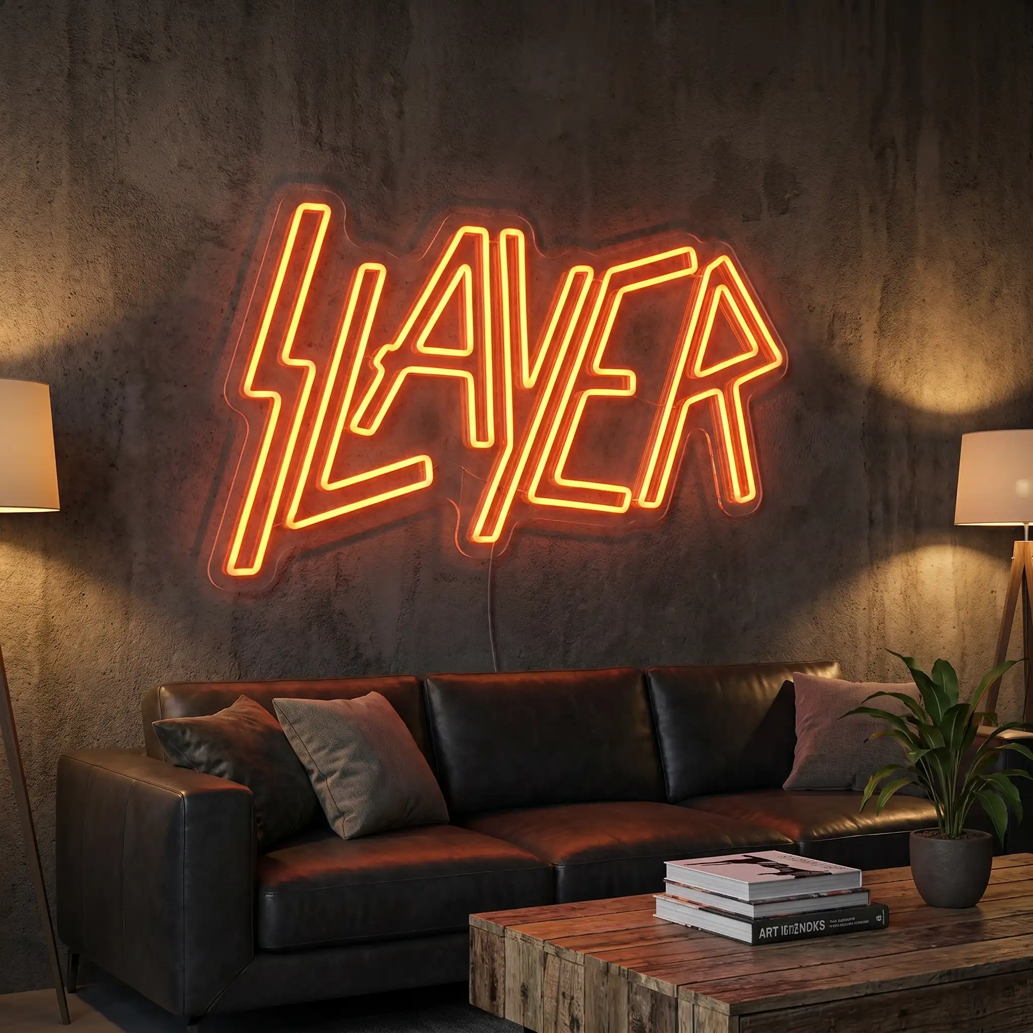 Slayer Logo  LED Neon Sign Detail View - 2