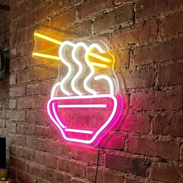 Neon Ramen LED Neon Sign - Handcrafted Art