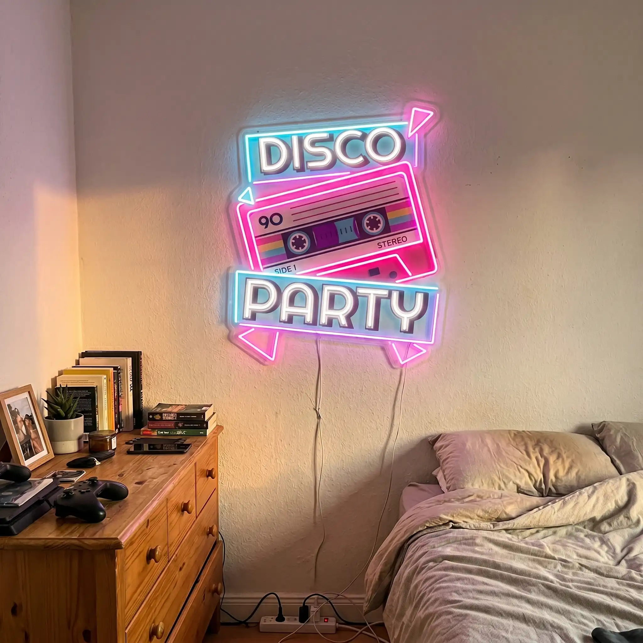 Disco Party LED Neon Sign - Handcrafted Art