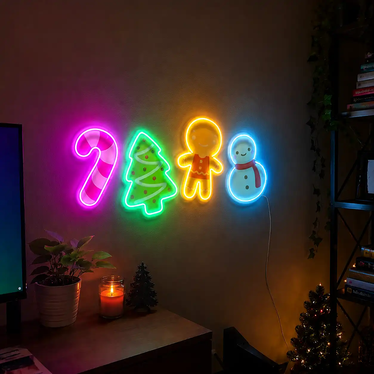 Christmas Magic LED Neon Sign Detail View - 2