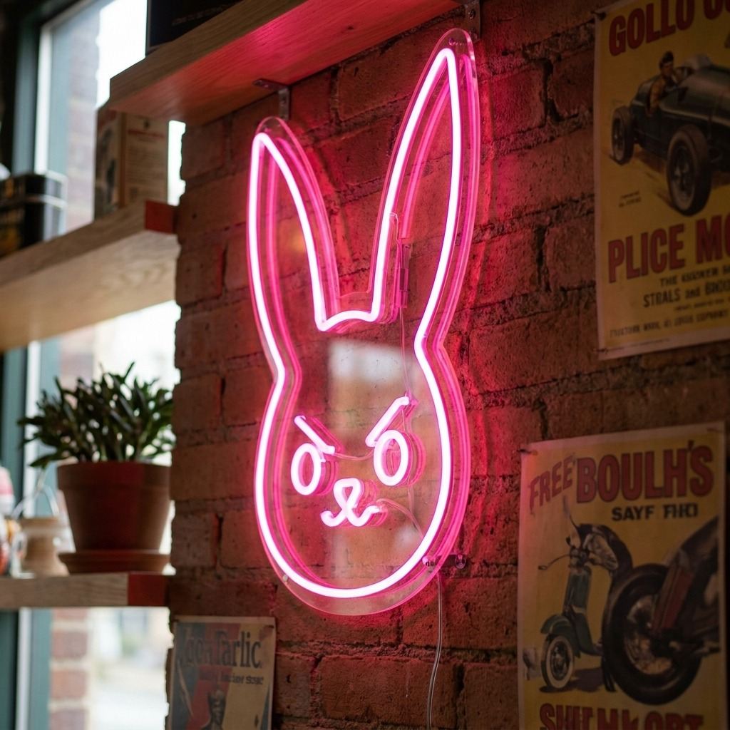 D.VA Bunny  LED Neon Sign Detail View - 3