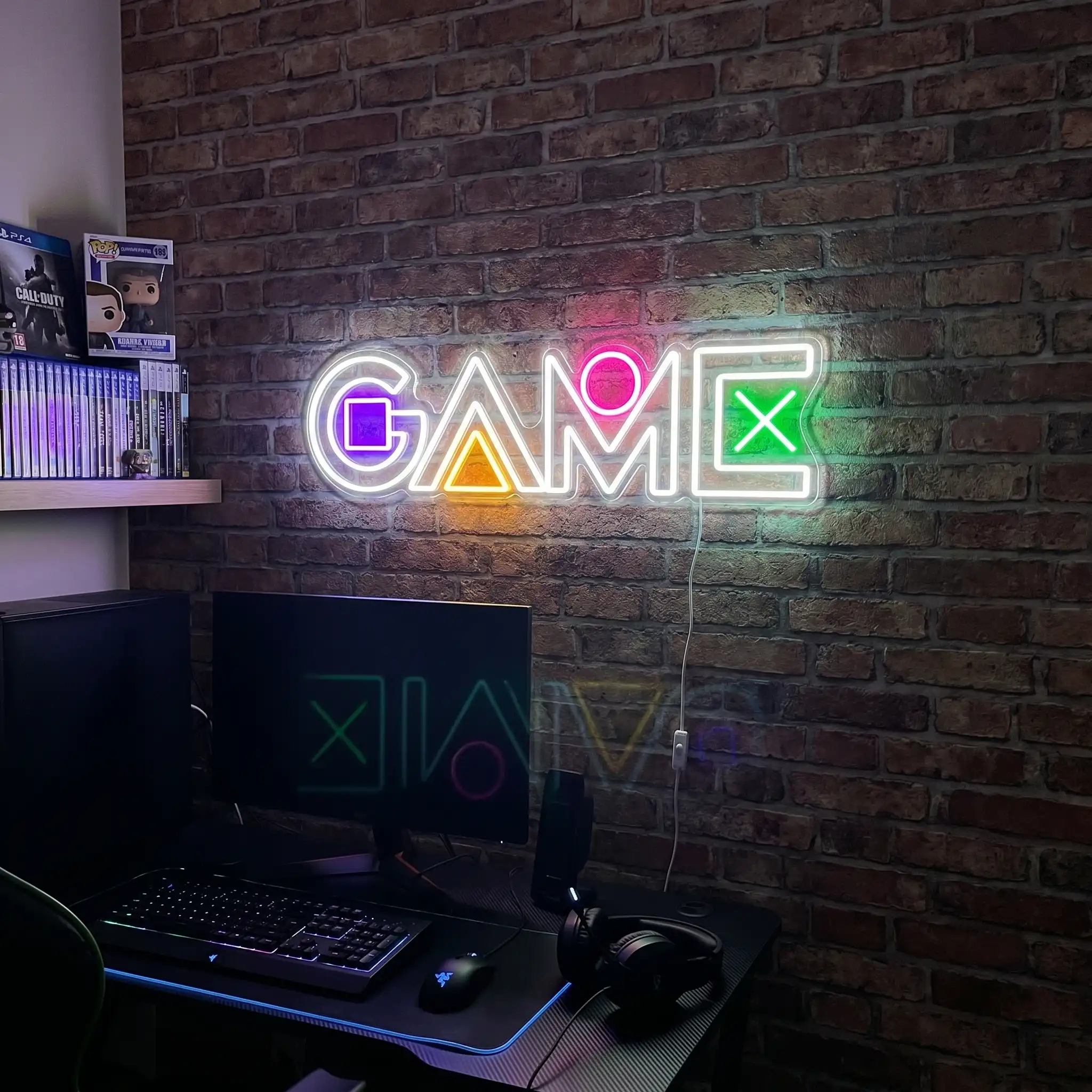 Game On V2 LED Neon Sign Detail View - 2