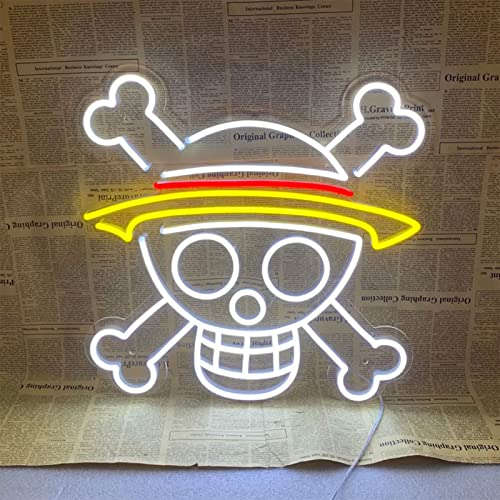 Strawhats Logo LED Neon Sign Detail View - 4