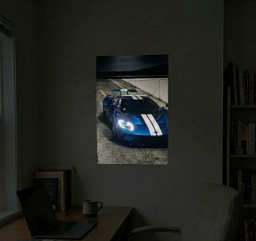 Ford GT Front View V2 LED Neon Sign - Handcrafted Art