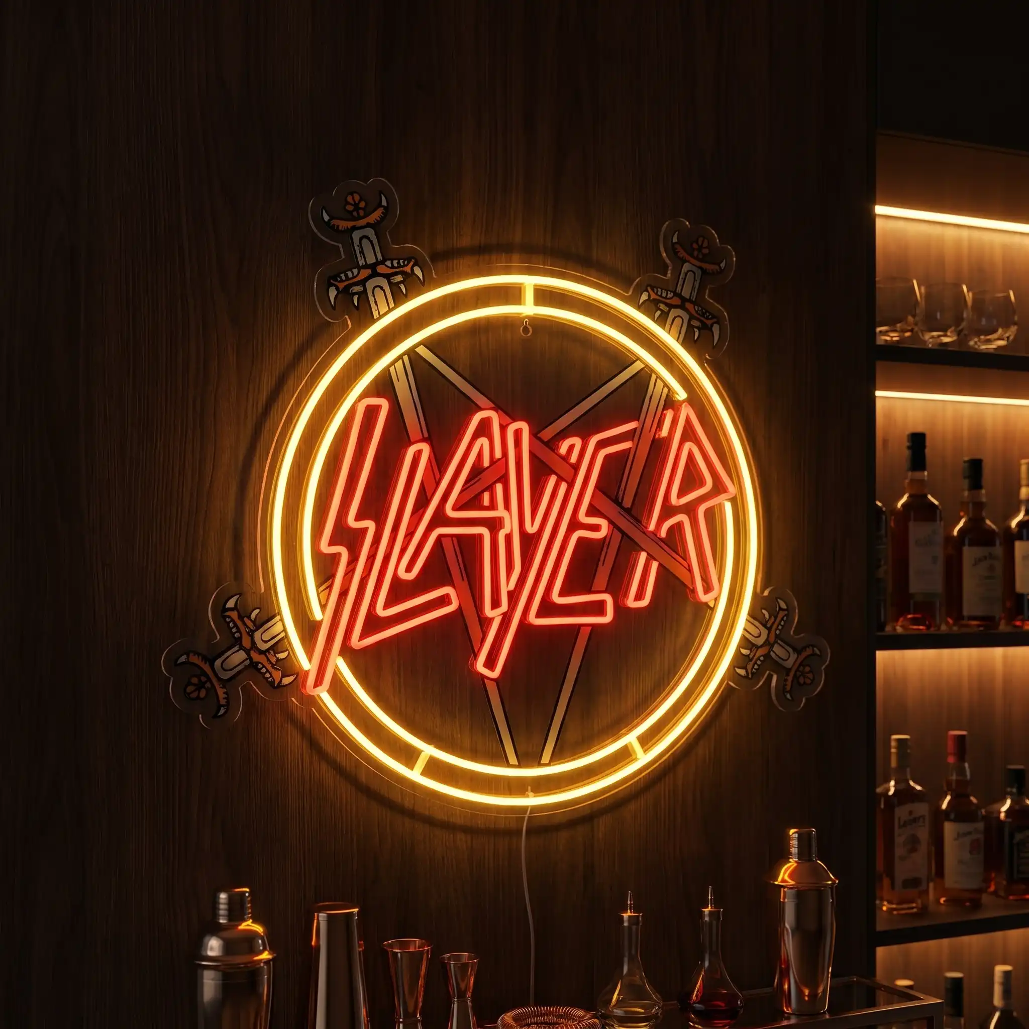 Slayer V2 Logo LED Neon Sign - Handcrafted Art