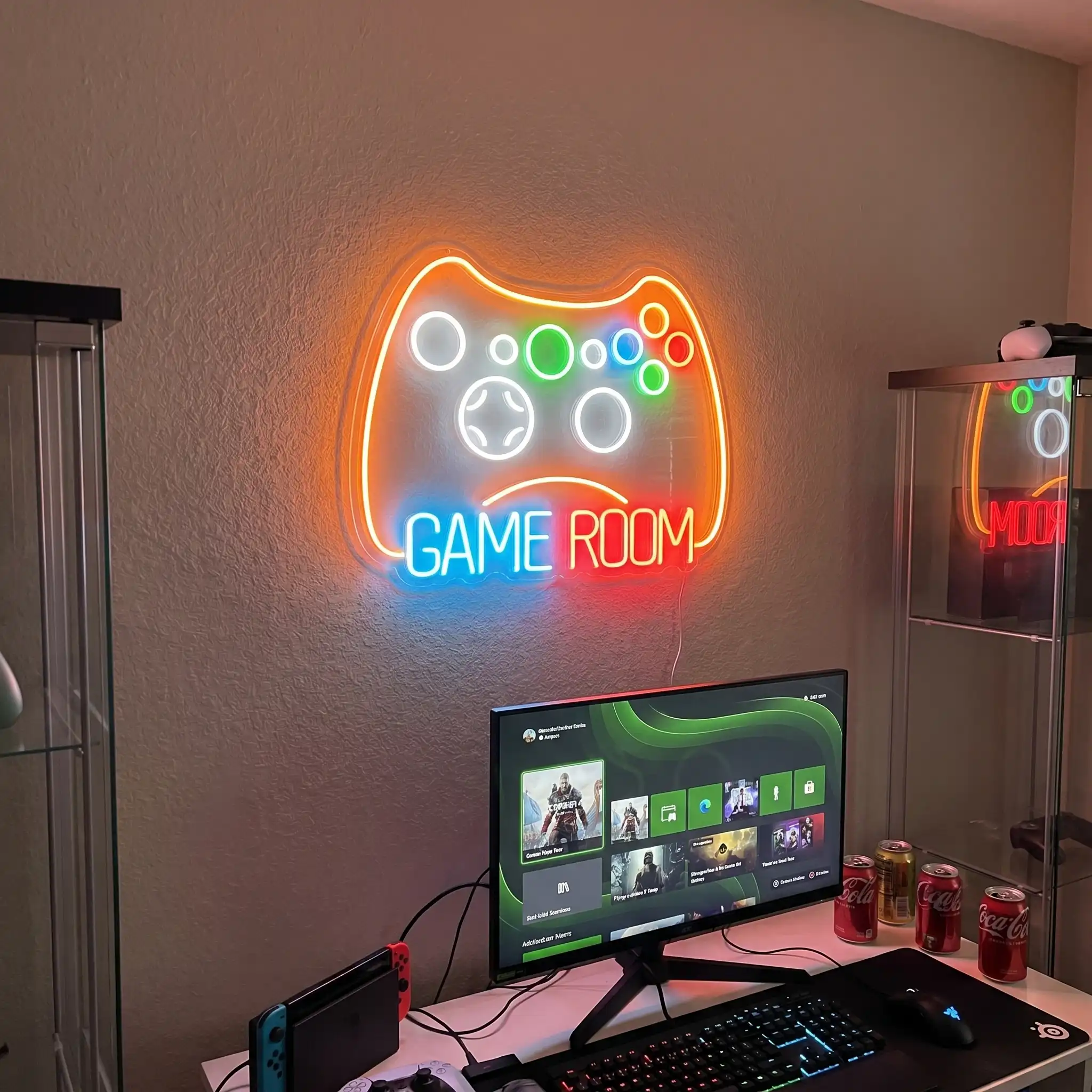 Xbox Controller | AMX Signs High Quality LED Neon Xbox Controller Gaming LED Neon Wall Art - Handcrafted Premium Decor